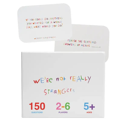 We're Not Really Strangers Children's Edition Card Game - 150 Conversation & Activity Cards for Kids, Adults, & Teens